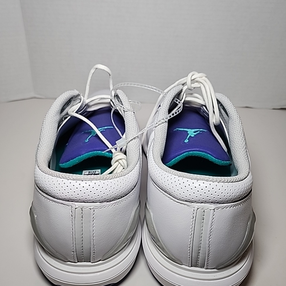 Nike Air Jordan ADG 5 Golf Shoes FQ6642 100 Men's Size 12 White Grape Ice - Picture 4 of 6